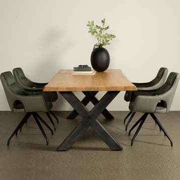 *WOONWINKEL* Tower Living Xara Boomstamtafel Acacia X-poot 2, Verzenden, Nieuw