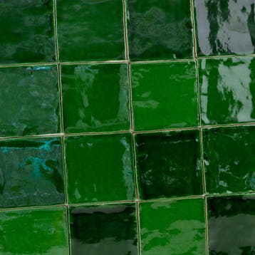 Oud Hollandse handvorm wandtegels glans kopergroen mix 10x10, Verzenden, Nieuw