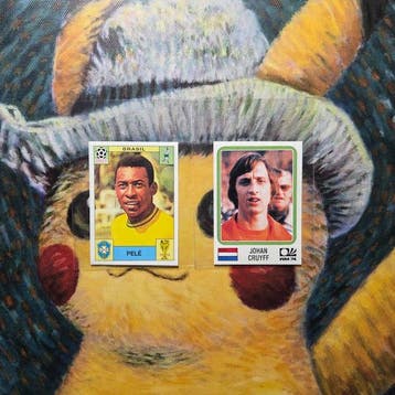 1970, 1974 Panini World Cup Stickers Johan Cruyff 1974 -Pelè, Nieuw