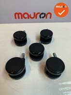 Set (van 5 stuks) Grahl Xenium bureaustoel wielen - hard..., Werkplek, Ophalen of Verzenden, Gebruikt, Overige typen