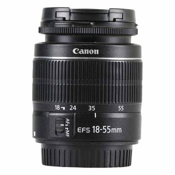 Canon EF-S 18-55mm f/3.5-5.6 III met garantie, Gebruikt, Canon, Ophalen of Verzenden, Standaardlens