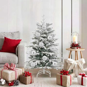vidaXL Kerstbal Set XL 15 st zilver Ø 10 cm Kunststof, Verzenden, Nieuw