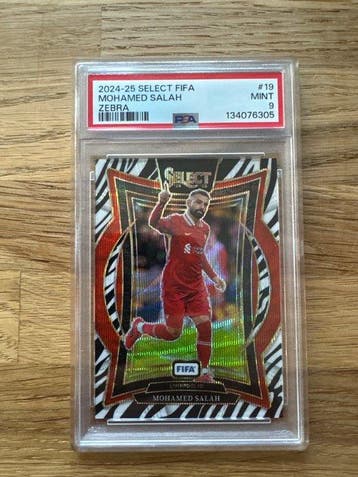 2024/25 Panini Select Mohamed Salah Zebra Parallel card -, Nieuw