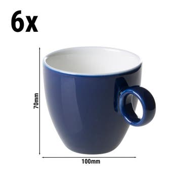 GGM Gastro | (6 stuks) BART COLOUR CAFE - Koffiekop - 170ml, Verzenden, Nieuw, Kop(pen) en/of Schotel(s)