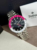 Zodiac - Super Sea Wolf GMT Automatic Date Black/Pink -, Nieuw