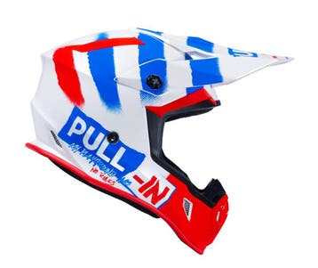 Pull-in 2024 Trash Crosshelm Patriot Wit / Rood / Blauw maat, Ophalen of Verzenden, Nieuw
