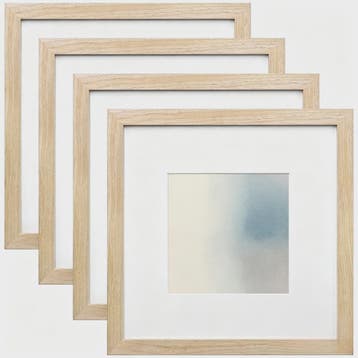 Set van 3 Houten Fotolijsten 25x25 cm - Wanddecoratie & Desk, Verzenden, Nieuw