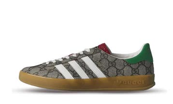 adidas x Gucci Gazelle Beige GG Monogram (W), Nieuw