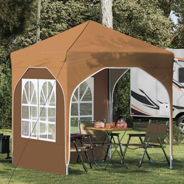 vidaXL Pop-up partytent 192 x 192 x 245 cm Beige, Verzenden, Nieuw, Partytent