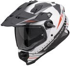 Scorpion ADF-9000 Air Feat Mat Wit Zwart Rood Adventure Helm, Nieuw met kaartje, Overige merken, Heren, Offroadhelm
