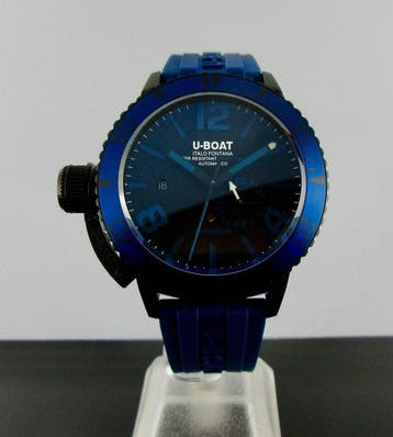 U-Boat Sommerso DLC Blue Aluminium Bezel 46 mm Ref 9669, Nieuw