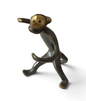 Hertha Baller - Walter Bosse - Figuur - Monkey - Messing, Antiek en Kunst