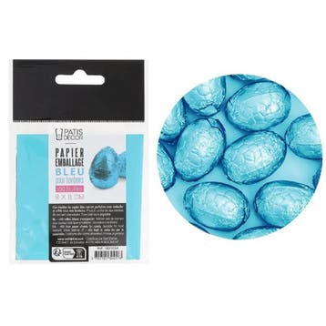 Patis Decor Aluminium Sheets Blauw 8x8cm 50st., Verzenden, Nieuw