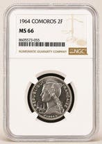 De Comoren. 2 Francs 1964 - NGC MS66