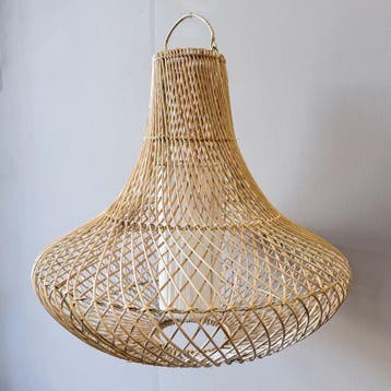 Rotan hanglamp -  Bolvormig Nee, Ophalen of Verzenden, Nieuw