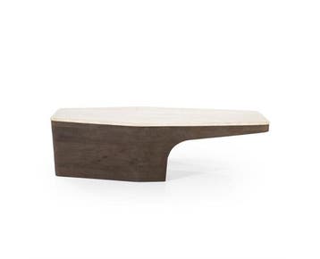Salontafel Luna 128x63cm - bruin | Eleonora, Huis en Inrichting, Tafels | Salontafels, Ophalen of Verzenden, Nieuw