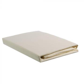 Jersey topper hoeslaken - 1 persoons, Eenpersoons, Verzenden, Nieuw, Wit