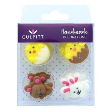 Culpitt Suikerdecoratie Konijn en Kuiken 12st., Hobby en Vrije tijd, Taarten en Cupcakes maken, Verzenden, Nieuw