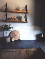 Oud eiken planken | vensterbank | wandplank | badkamermeubel, Gebruikt, Eiken, Ophalen of Verzenden, 50 mm of meer