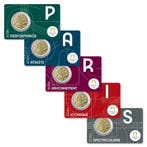 Frankrijk 5 x 2 Euro Olympics 2024 Coincard Set, Postzegels en Munten, Munten | Europa | Euromunten, Verzenden