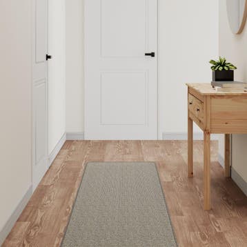 vidaXL Tapijtloper 50x300 cm sisal-look platina, Huis en Inrichting, Stoffering | Tapijten en Kleden, Verzenden, Nieuw