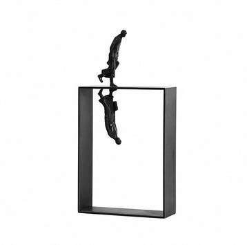 sculptuur, Double life - 29 cm - Legering