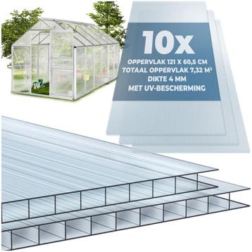 Dubbelwandige platen van polycarbonaat, op maat te snijden, Verzenden, Nieuw