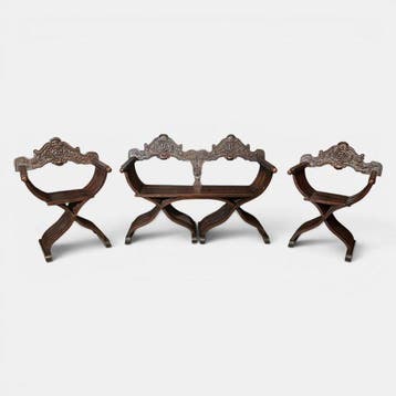 Zitgroep - Hout - Salon Savonarola