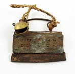 Tinder-tas - Leder, Messing, IJzer (gegoten) - Tibet - Begin