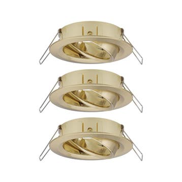 Paulmann - Inbouw armatuur rond kantelbaar Messing, Verzenden, Nieuw, Overige fittingen