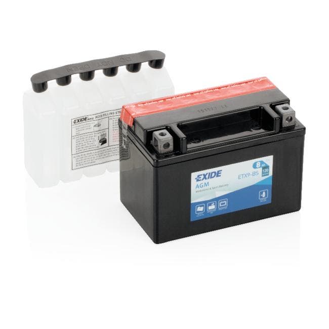 Exide AGM 12V accu | ETX9-BS | 12V 8Ah, Auto-onderdelen, Accu's en Toebehoren, Ophalen of Verzenden