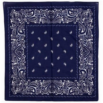 Boerenzakdoek Blauw decor Paisley 60 x 60 cm origineel forma, Ophalen of Verzenden, Nieuw