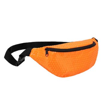 Neon Oranje Heuptasje met Rits – Jaren 80 Feest Accessoire, Verzenden, Nieuw