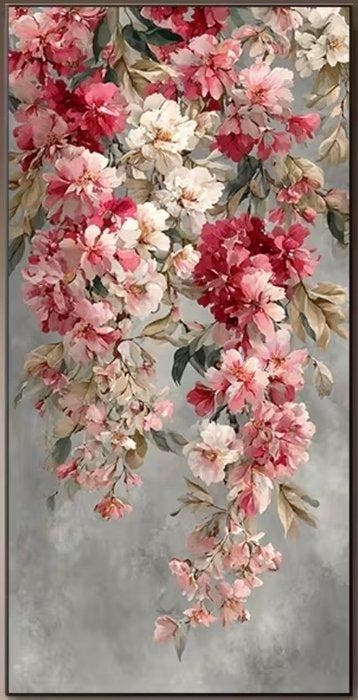 Valentain - Pink Flowers 140cm, Nieuw