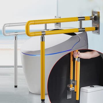 Klapbare Toiletsteun RVS - Wandmontage - Antislip Handgreep, Verzenden, Nieuw