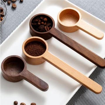 Walnoten Houten Koffieschep – Massief Houten Maatschep, Verzenden, Nieuw