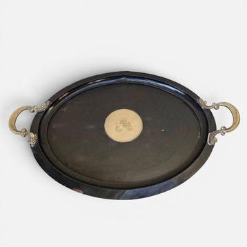 Decoratief dienblad - Silver 800 - Italië - Napoleon III, Antiek en Kunst