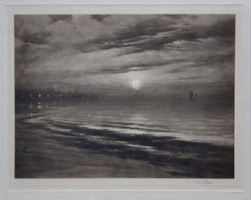 Francis Job Frank Short (1857–1945) - Moonrise Ramsgate