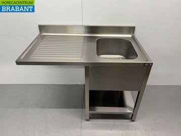 HCB RVS Spoeltafel Spoelbak Premium-line Gelast model 120 cm, Ophalen of Verzenden, Nieuw in verpakking