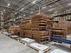 Vlonder 3600x1000mm vurenhout, open, 2-delig, gebruikt, Ophalen of Verzenden