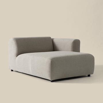 *WOONWINKEL* Divan 120 Arm Rechts - Taupe Pixie 35, Verzenden, Nieuw