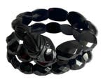 Armband Carbon - Victoriaanse WhitbyJet-slang, Nieuw