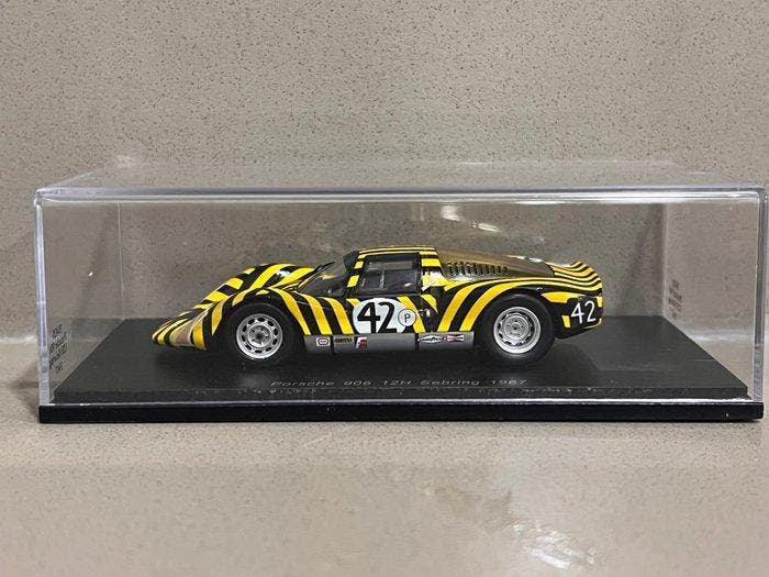 Sparkmodel 1:43 - Modelauto - Porsche 906 12H Sebring 1967 -, Hobby en Vrije tijd, Modelauto's | 1:5 tot 1:12