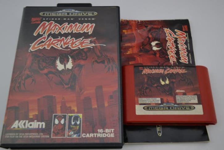Spider Man - Venom - Maximum Carnage (MD CIB), Spelcomputers en Games, Games | Sega, Zo goed als nieuw, Verzenden
