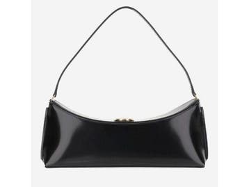 Jacquemus Ovalo - Leren Clutch - Slanke schouderriem - Zwart, Verzenden, Nieuw