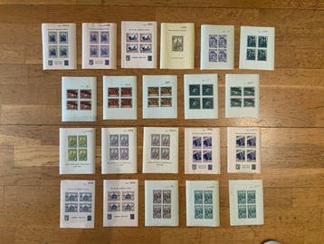 Spanje 1936/1939 - Collectie: 21 republikeinse blaadjes -, Gestempeld