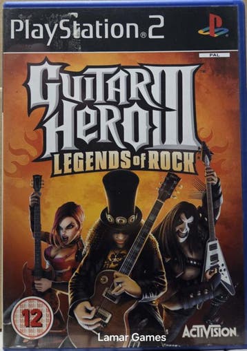 Guitar Hero III Legends of Rock (ps2 used game), Ophalen of Verzenden, Zo goed als nieuw