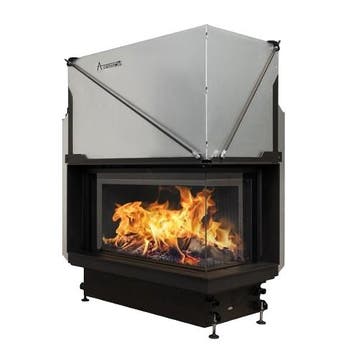 Inbouw Houtkachel Quattro 90 Rechts Glas Premium Edition, Nieuw