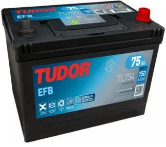 Tudor EFB accu | TL754 | 12V 75Ah, Ophalen of Verzenden, Nieuw