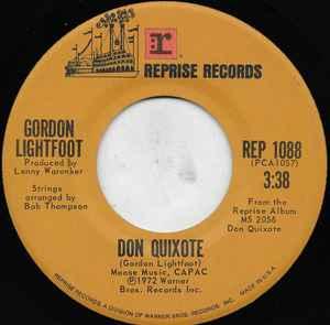 vinyl single 7 inch - Gordon Lightfoot - Don Quixote, Cd's en Dvd's, Verzenden, Zo goed als nieuw, 7 inch, Rock en Metal